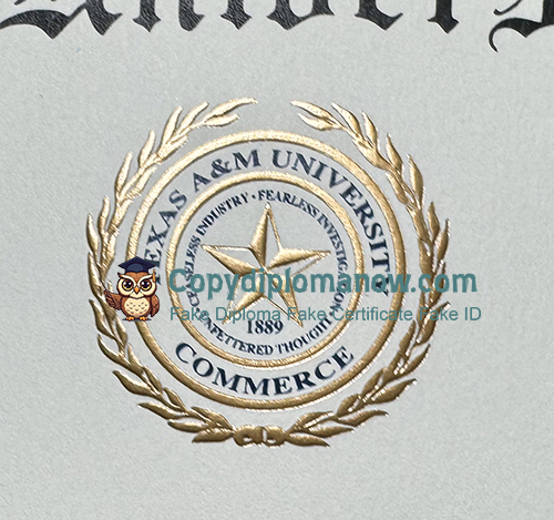 Texas A&M University–Commerce Diploma seal