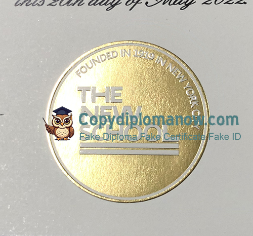 The New School Diploma seal
