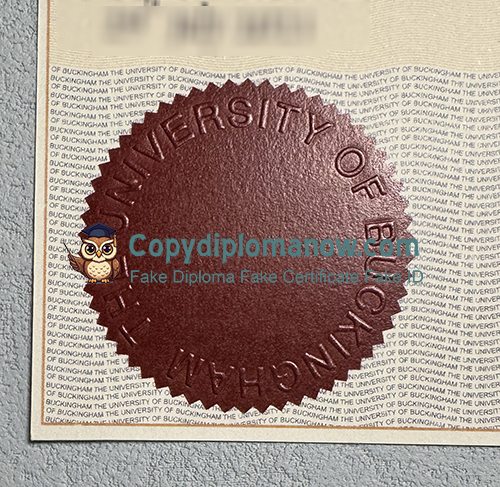 University of Buckingham Degree seal