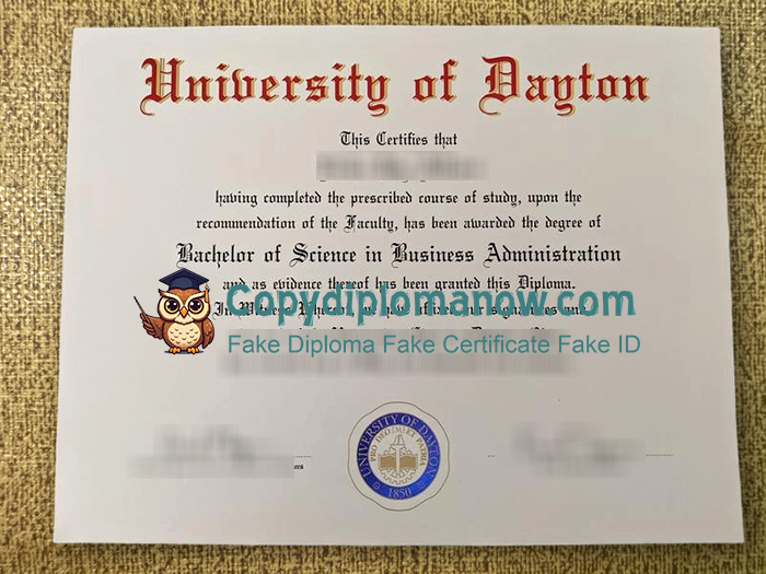 University of Dayton Diploma