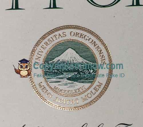 University of Oregon Diploma seal