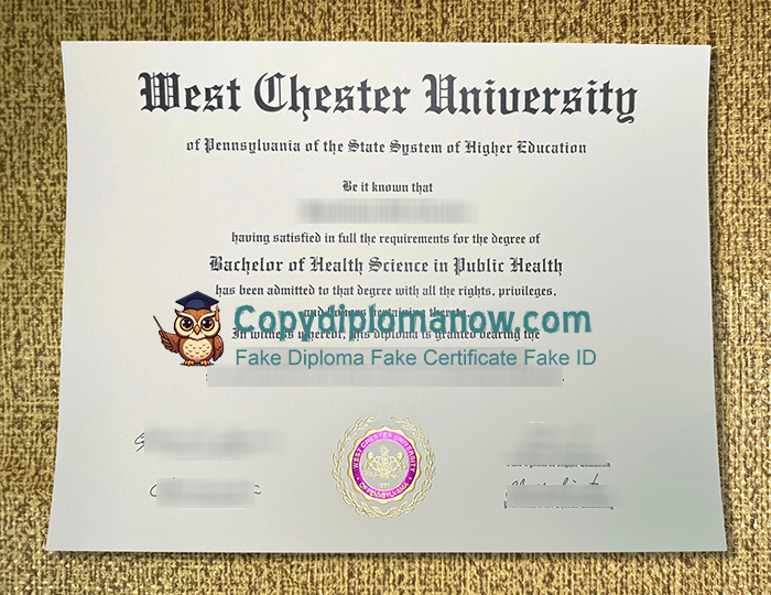 West Chester University Diploma, WCU Diploma
