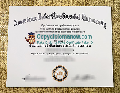 American InterContinental University Diploma, AIU Diploma