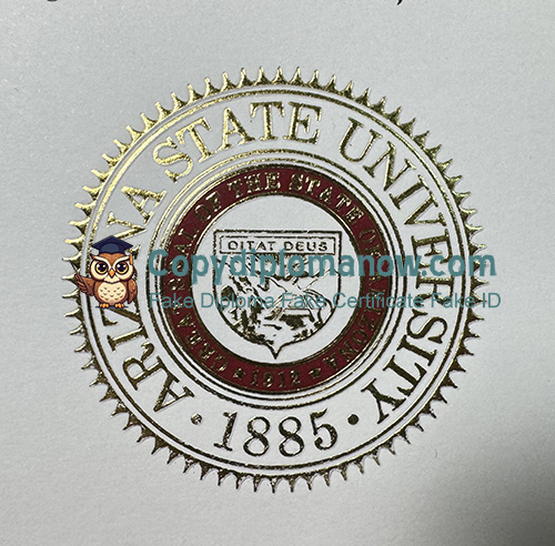 Arizona State University Diploma seal