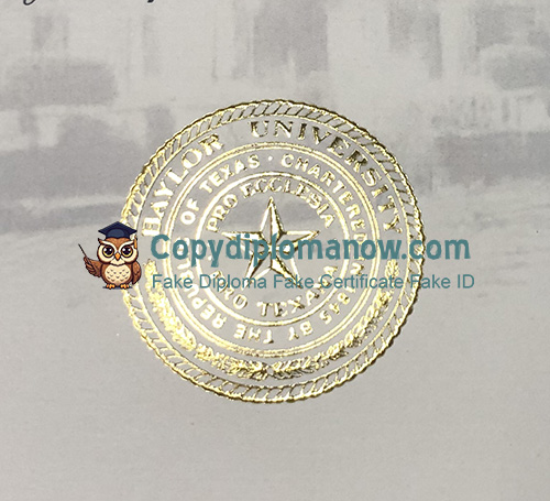 Baylor University Diploma seal
