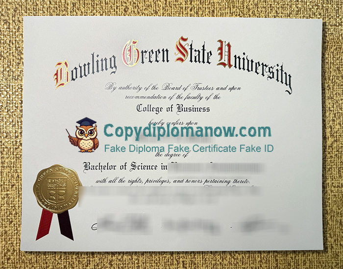Bowling Green State University Diploma, BGSU Diploma