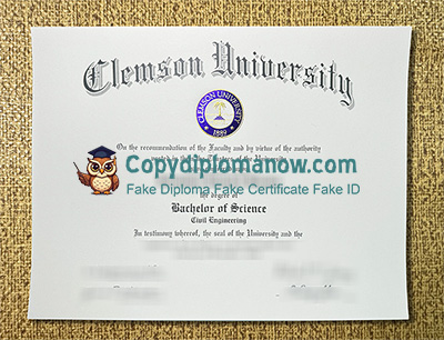 Clemson University Diploma