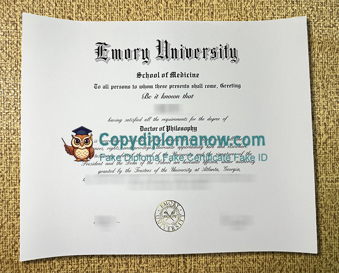 Emory University Diploma