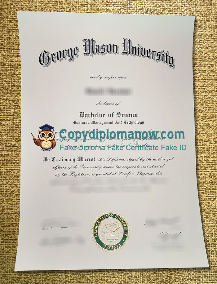 George Mason University Diploma, GMU Diploma