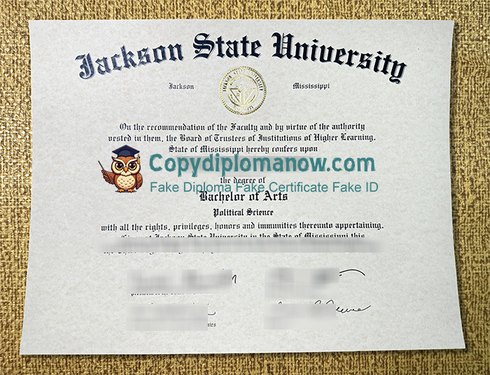 Jackson State University Diploma, JSU Diploma