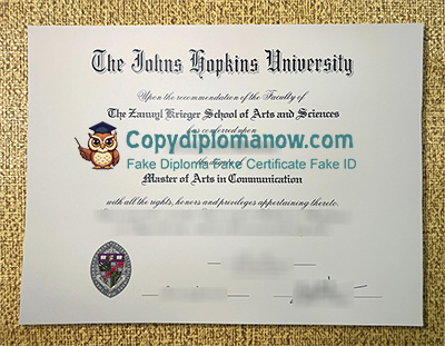Johns Hopkins University Diploma