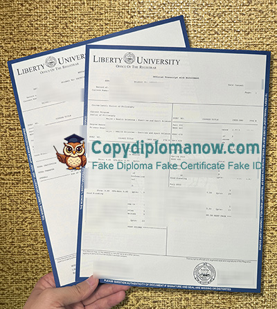 Liberty University Transcript