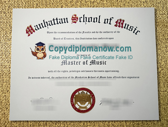 Manhattan School of Music Diploma, MSM Diploma