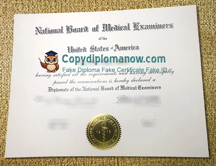 National Board of Medical Examiners Diploma, NBME Diploma