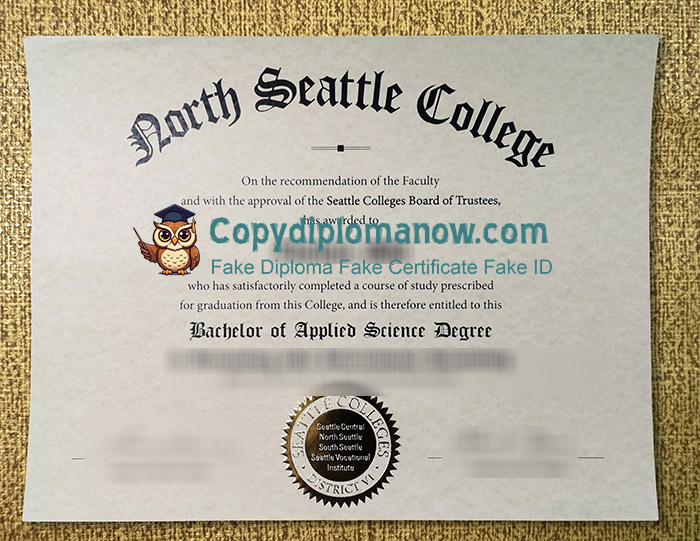 North Seattle College Diploma, NSC Diploma
