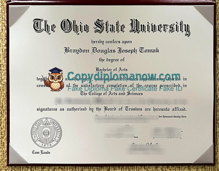 Ohio State University Diploma