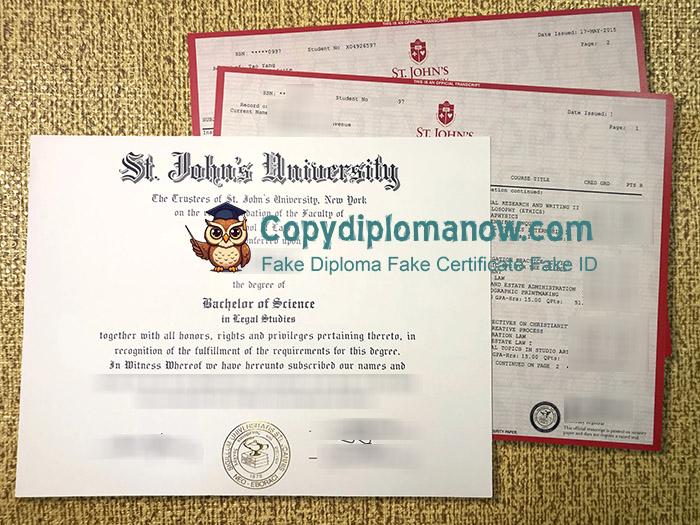 St. John's University Transcript