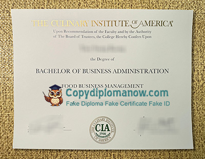 Culinary Institute of America Diploma