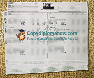 University of Miami Transcript, UMiami Transcript