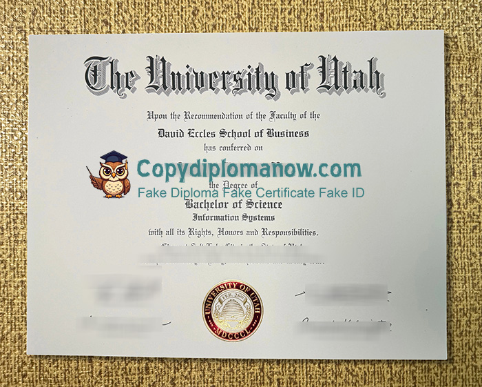 University of Utah Diploma