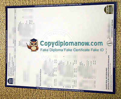 University of Virginia Transcript