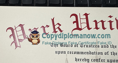 Park University Diploma seal