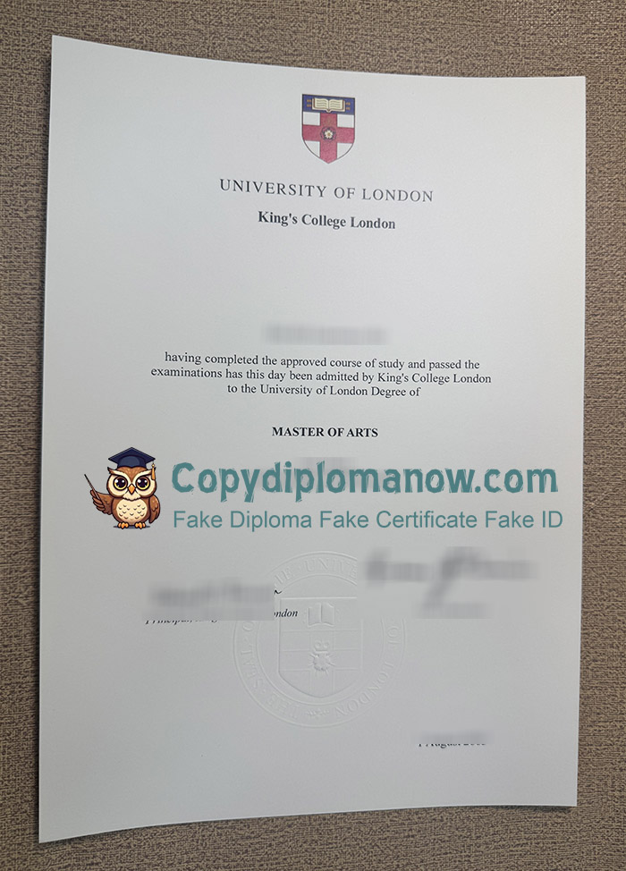 King's College London Degree, University of London Degree