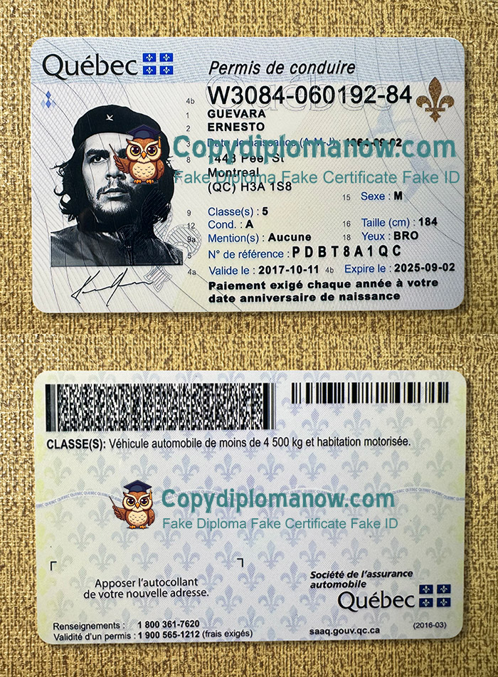 Quebec Driver's Licence