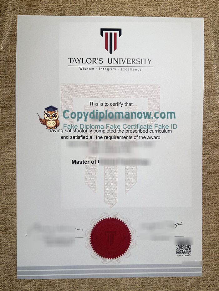 Taylor's University Diploma