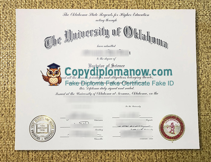 University of Oklahoma Diploma